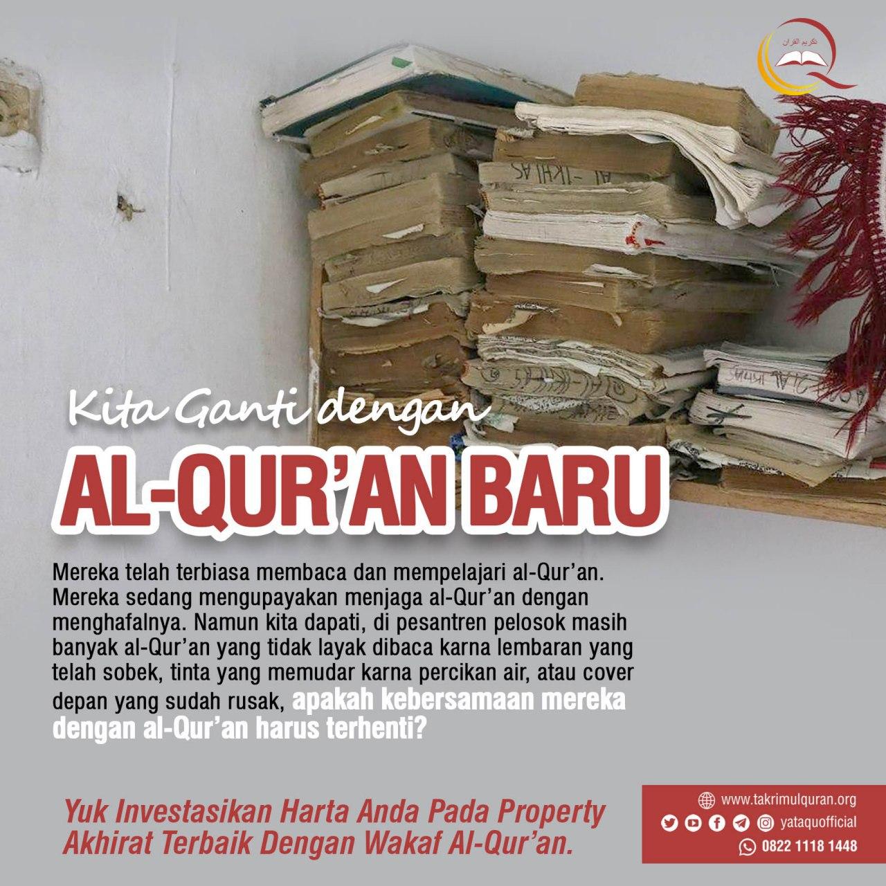 MEREKA BUTUH AL-QUR’AN BARU KARENA YANG ADA SUDAH LUSUH YATAQU